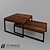 INTERIO-MEBEL Stolik St 1_0: Two-tone Modern Coffee Tables 3D model small image 1