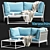 Varaschin ALGARVE Sofa: Modern Luxury Seating 3D model small image 1