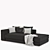 PACHA Daybed: Stylish and Comfortable 3D model small image 3