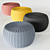 Nautical Bliss: Tidelli Marina Pouf 3D model small image 1