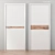 Classen Collection Doors №1 - White Lacquer/Oak Cassano Latte (2022X818mm) 3D model small image 1