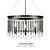 Glamorous Piper 6 Light Chandelier 3D model small image 1