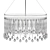 Glamorous Piper 6 Light Chandelier 3D model small image 2