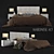 Elegant DEDALO Bed Set 3D model small image 1