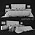 Elegant DEDALO Bed Set 3D model small image 2