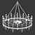 Forged Elegance Chandelier 3D model small image 2