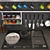 Kitchen Decor Set - 3 | Stylish Kitchen Accessories 3D model small image 2