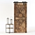 Rustic Charm Barn Door 3D model small image 1