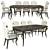 Elegant Frandiss Dining Table 3D model small image 1