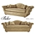 Elegant Sepal Sofa for Classic Living 3D model small image 1