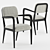 Elegant Montbel Dining Chair 3D model small image 2
