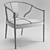 TimeStyle Li Armchair - Sleek and Stylish 3D model small image 3