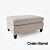 Durham Ottoman: Stylish, Versatile, and Comfortable 3D model small image 1