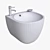  Sleek Melana MLN-500FBW Washbasin 3D model small image 3