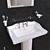 Herbeau Monarch Ar Deco Bathroom Set 3D model small image 2