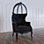Elegant Wellington Chair 3D model small image 1