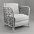 Sleek Hitch Lounge Chair 3D model small image 3