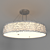 Silver Coral Oval Chandelier Pendant 3D model small image 1