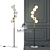 Modern Metal and Glass Floor Lamp 3D model small image 1