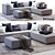 Sleek Charcoal Bo Concept Carmo Set 3D model small image 1