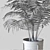 Tropical Palm: Green Elegance in Pot 3D model small image 3