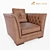 Elegant Smania Sir Alex Armchair 3D model small image 1