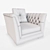 Elegant Smania Sir Alex Armchair 3D model small image 2
