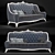 Classic 3-Post Sofa 3D model small image 1