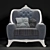 Timeless Comfort: Armchair Classic 3D model small image 1