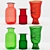 Colorful Trio: Blue, Red, Green 3D model small image 2