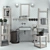 Elegant Bathroom Furniture Set 3D model small image 3