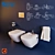 Roca The Gap Toilet & Bidet Set: Stylish and Functional 3D model small image 1