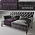 Elegant Velvet Settee & RALF Coffee Table 3D model small image 1