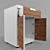 3-Drawer Lockable Mobile Pedestal 3D model small image 3