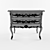 Elegant French Rococo Chest 3D model small image 2