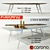Soffio Flexform: Minimalist Italian Table 3D model small image 1