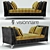 Avalon IPE Cavalli - Elegant Banquette 3D model small image 1