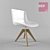 Contemporary Italian Table & Chair Set 3D model small image 3