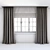 Elegant Quatrefoil Roman Curtains 3D model small image 1