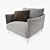 Elegant Moroso Gentry Armchair: V-Ray Ready 3D model small image 1