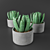 Concrete Succulent Plant Vase 3D model small image 1