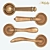 Elegance in Three Colors: Melodia Door Handles (ANTIK, BETA, LAGUNA) 3D model small image 1