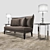 Byron DVHome Collection: Sofa, Cushions, Armchair, Tables, Lamp, Vase, Rug 3D model small image 2
