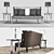 Byron DVHome Collection: Sofa, Cushions, Armchair, Tables, Lamp, Vase, Rug 3D model small image 3