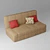 Elegant Ascona Divan 3D model small image 2