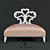 Elegant Heart-Carved Chair 3D model small image 2
