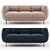 Modern Vuelta 3-Seater Sofa 3D model small image 1