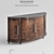 Elegant Skyline Server: Hooker Furniture 3D model small image 1