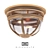 Colonial Brass Crystal Ceiling Lamp 3D model small image 1