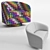 Modern Swivel Chair by Milo Baughman 3D model small image 3